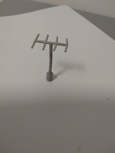 Lego 3144 antenna - antenna, grigio