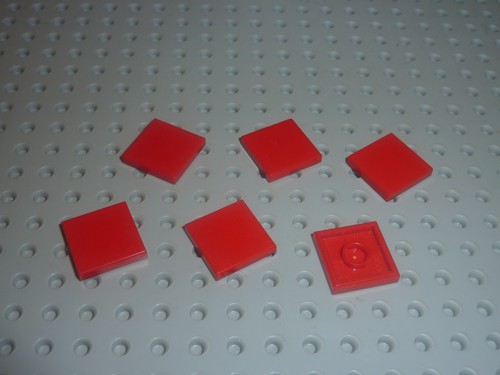 Lego piastrelle rosse 2x2 - 6,